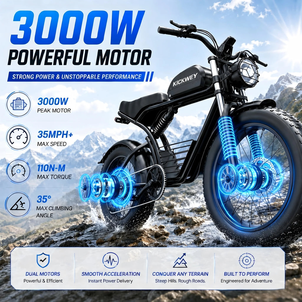 Electric Bike, 3000W Off-Road Electric Bicycle,.