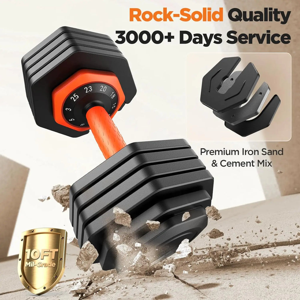 2026 Updated Adjustable Dumbbell Set of 2,50lb Weights.