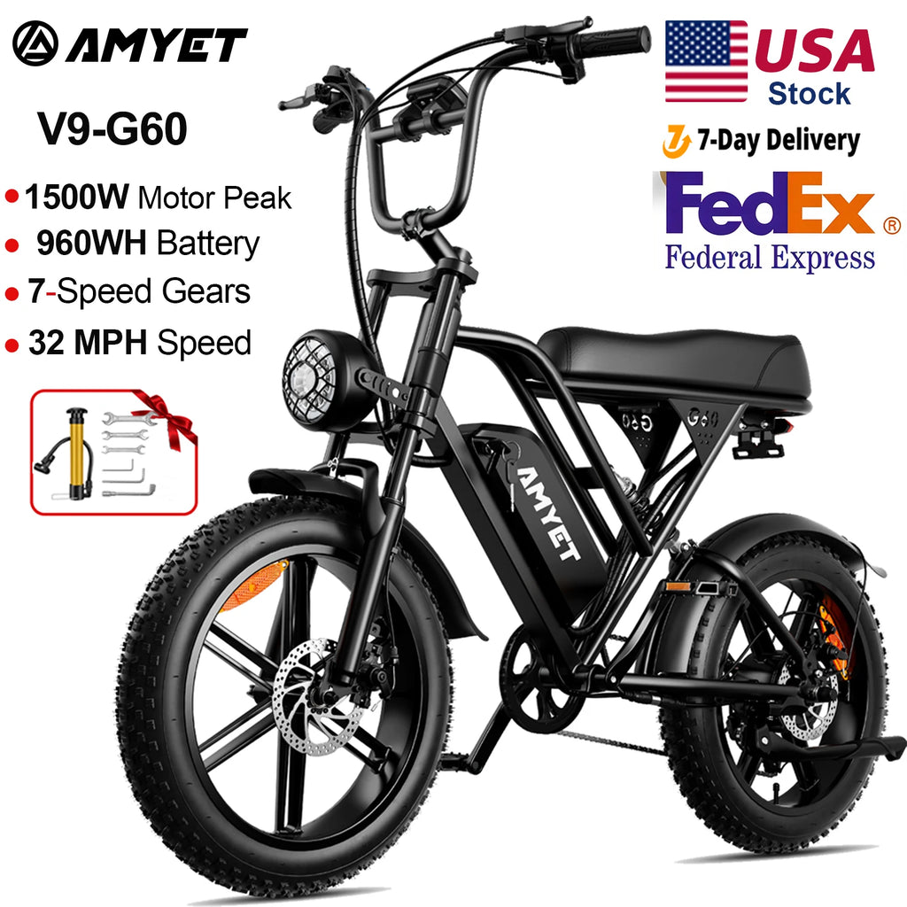 AMYET V9-G60 Adults Electric Bike.