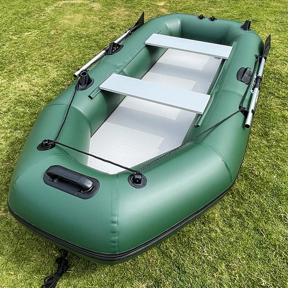 7.5ft Inflatable Fishing Kayak 3 Person Rowing Boat.
