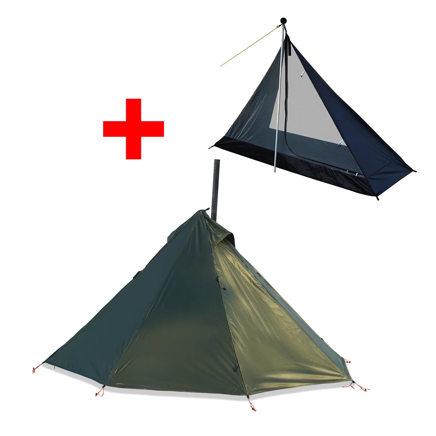 Camping Hot Tent with Chimney Window Outdoor.