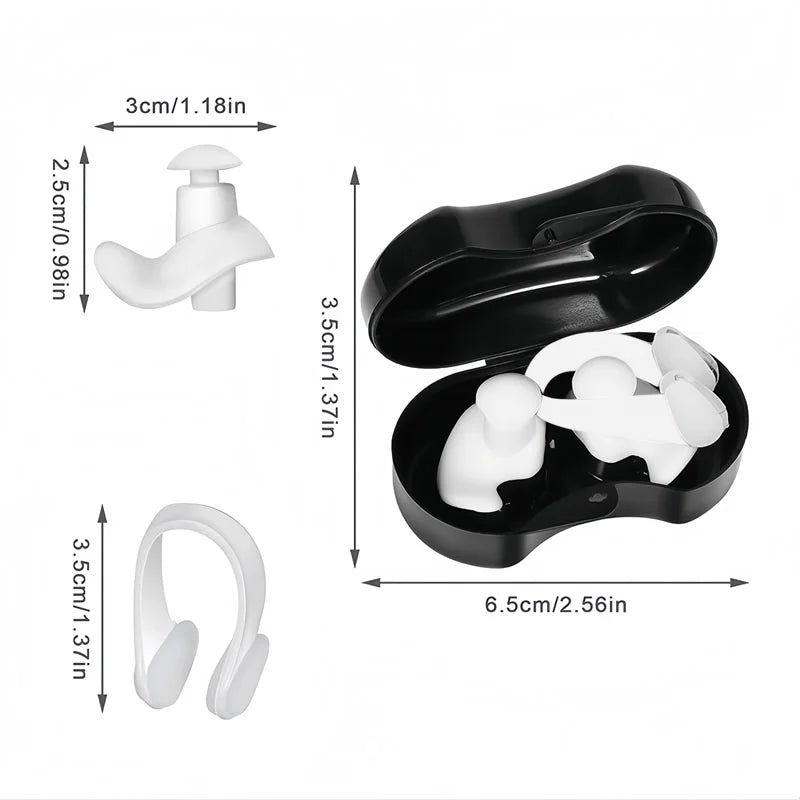 Swimming Silicone Earplug Nose Clip.