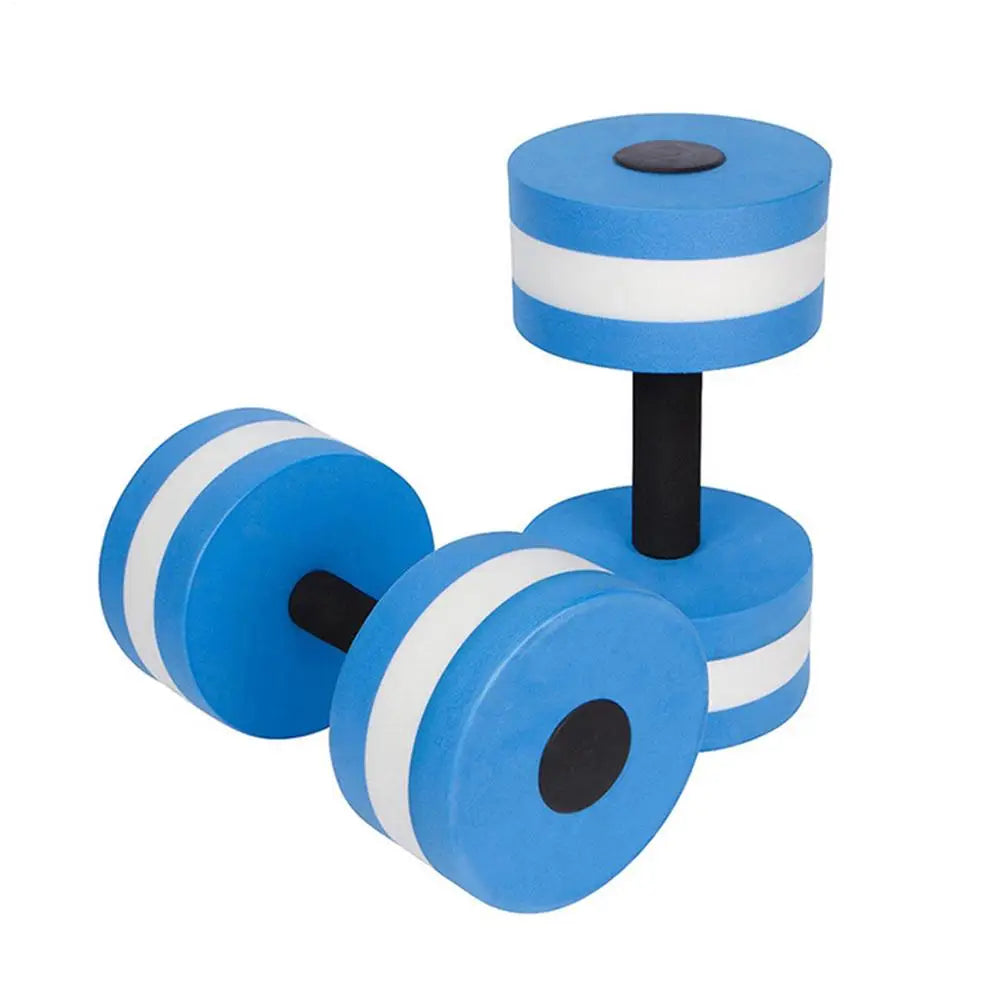 2pcs EVA Water Foam Floating Dumbbell Swimming Pool.