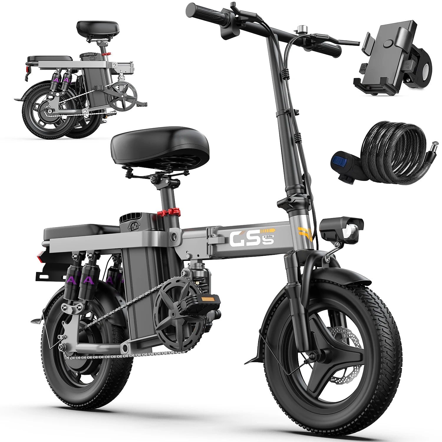 UPlee GS5 48V 15AH Battery EBike.