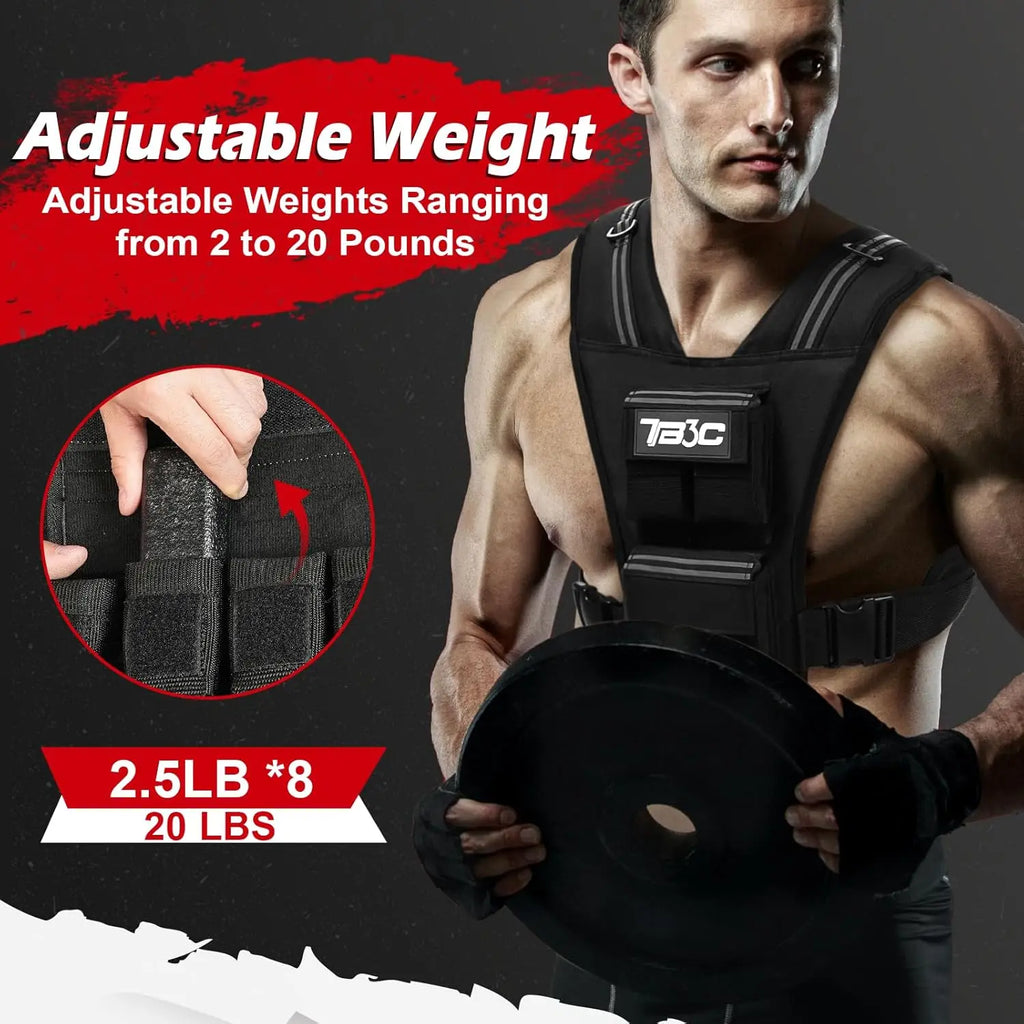Adjustable Weighted Vest 20-40lbs.