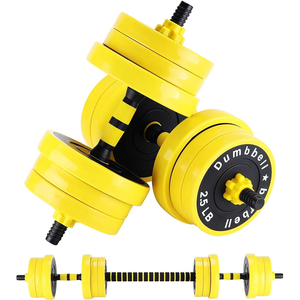 2-In-1 Adjustable Dumbbell Set, 44 Lbs. Dumbbell Weights.