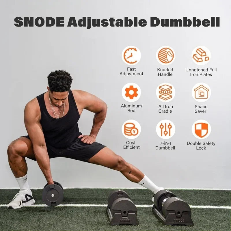 AD80 Drop Proof 80 lbs. Adjustable Dumbbell Set.