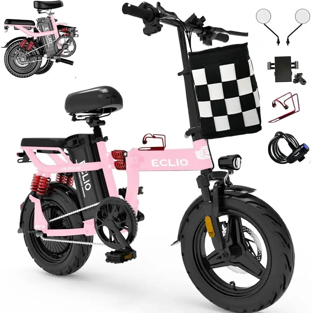 800W Peak Electric Bike, 25MPH, 48V 14Ah Battery.