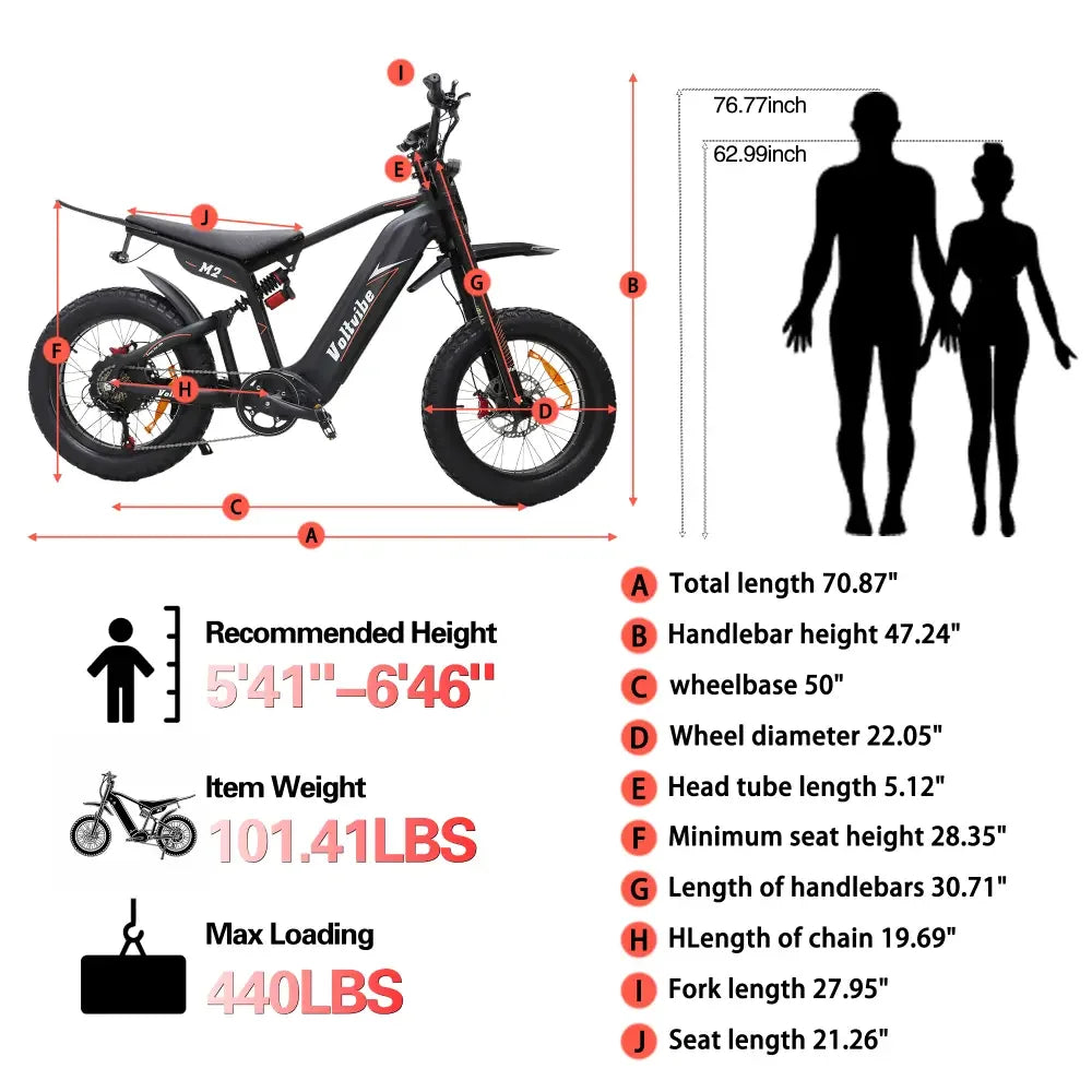 Moto Electric Bicycle Peak 1500/3000/5000W, 48V/52V/60V Battery 35-45MPH.