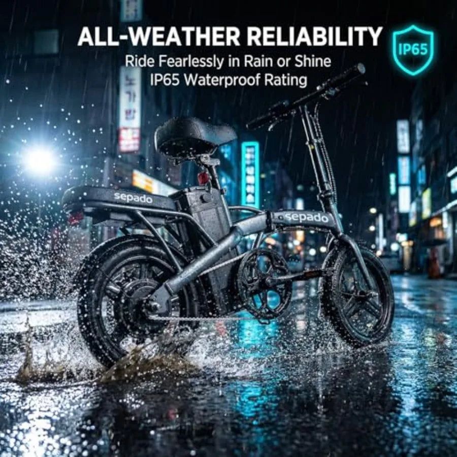 Folding Electric Bike for Adults: 750W Peak Motor.