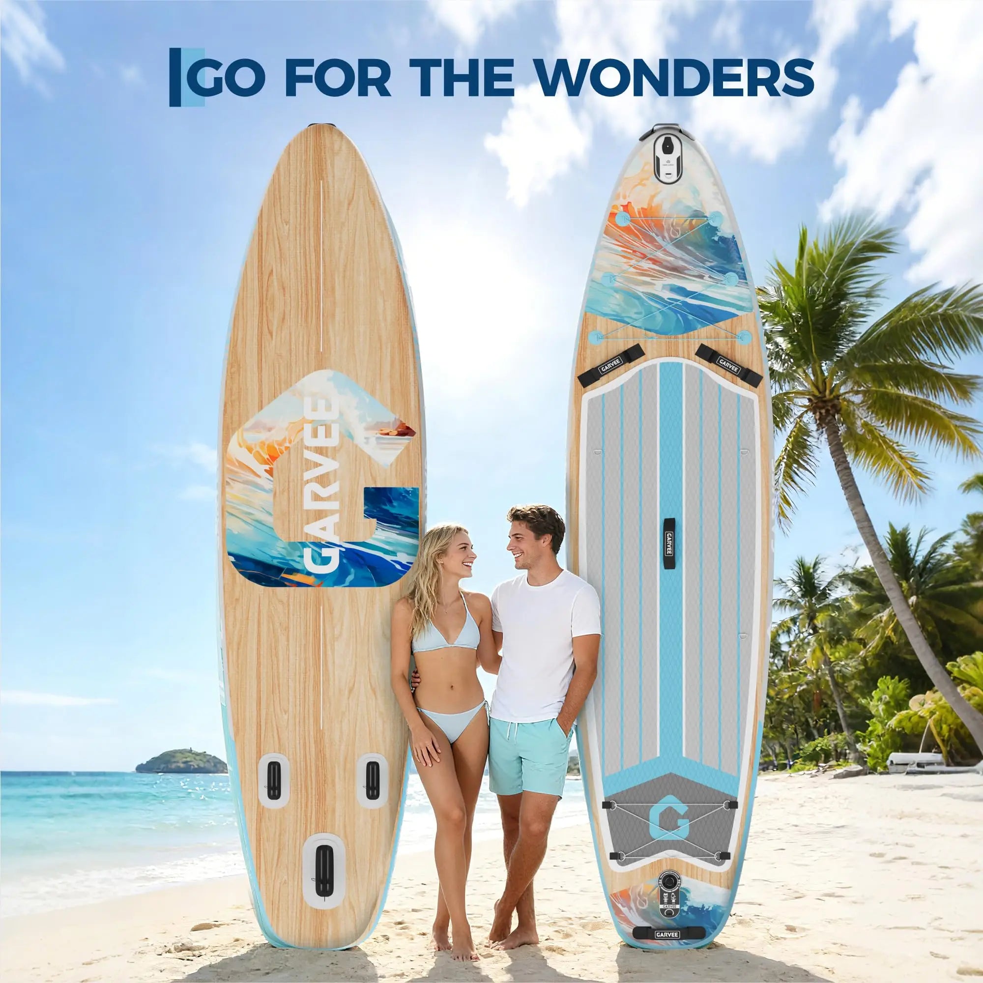 10.6 Ft Inflatable Stand Up Paddle Board 450LBS Capacity Wide.