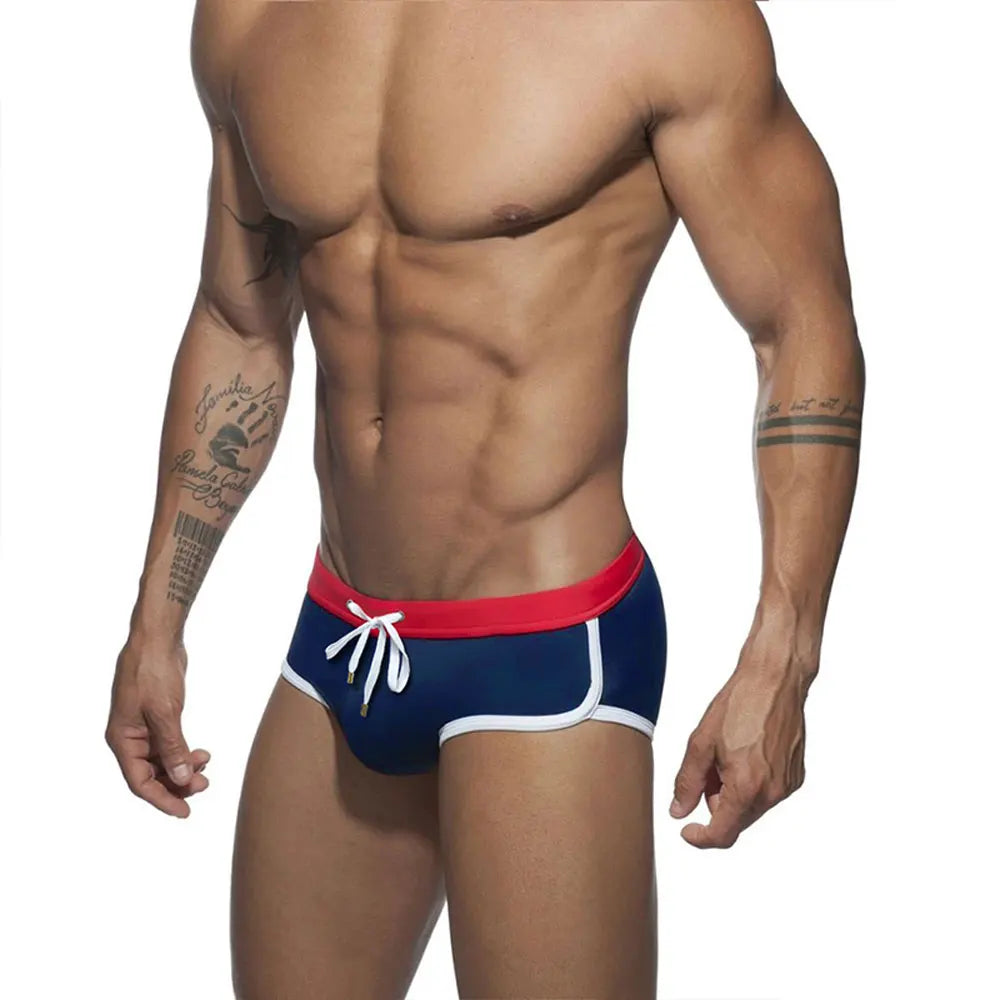 Men's Swim Briefs Sexy Swimming Triangle Short Summer Water Sport Beach Pants.