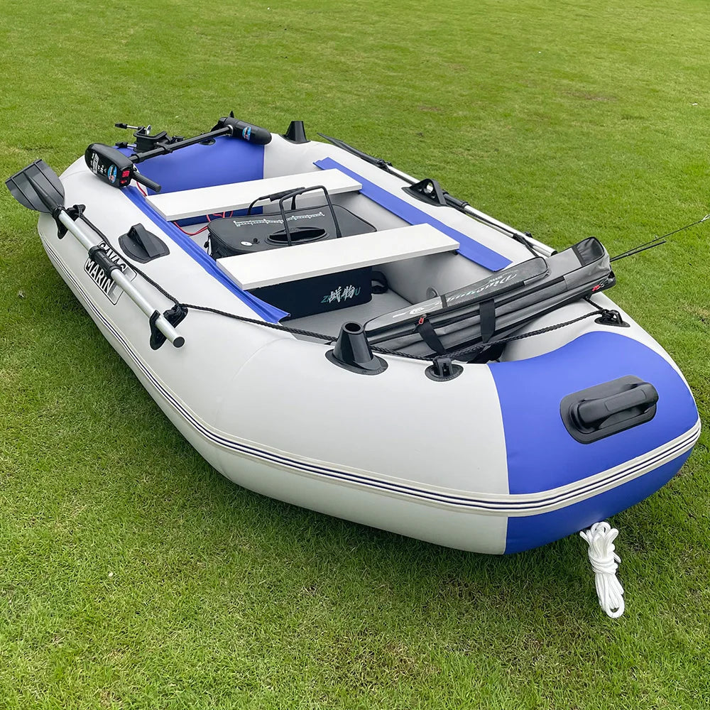 7.5ft Inflatable Fishing Kayak 3 Person Rowing Boat.