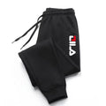 Autumn Winter Men's Joggers Drawstring Casual Pants Fleece Sweatpants