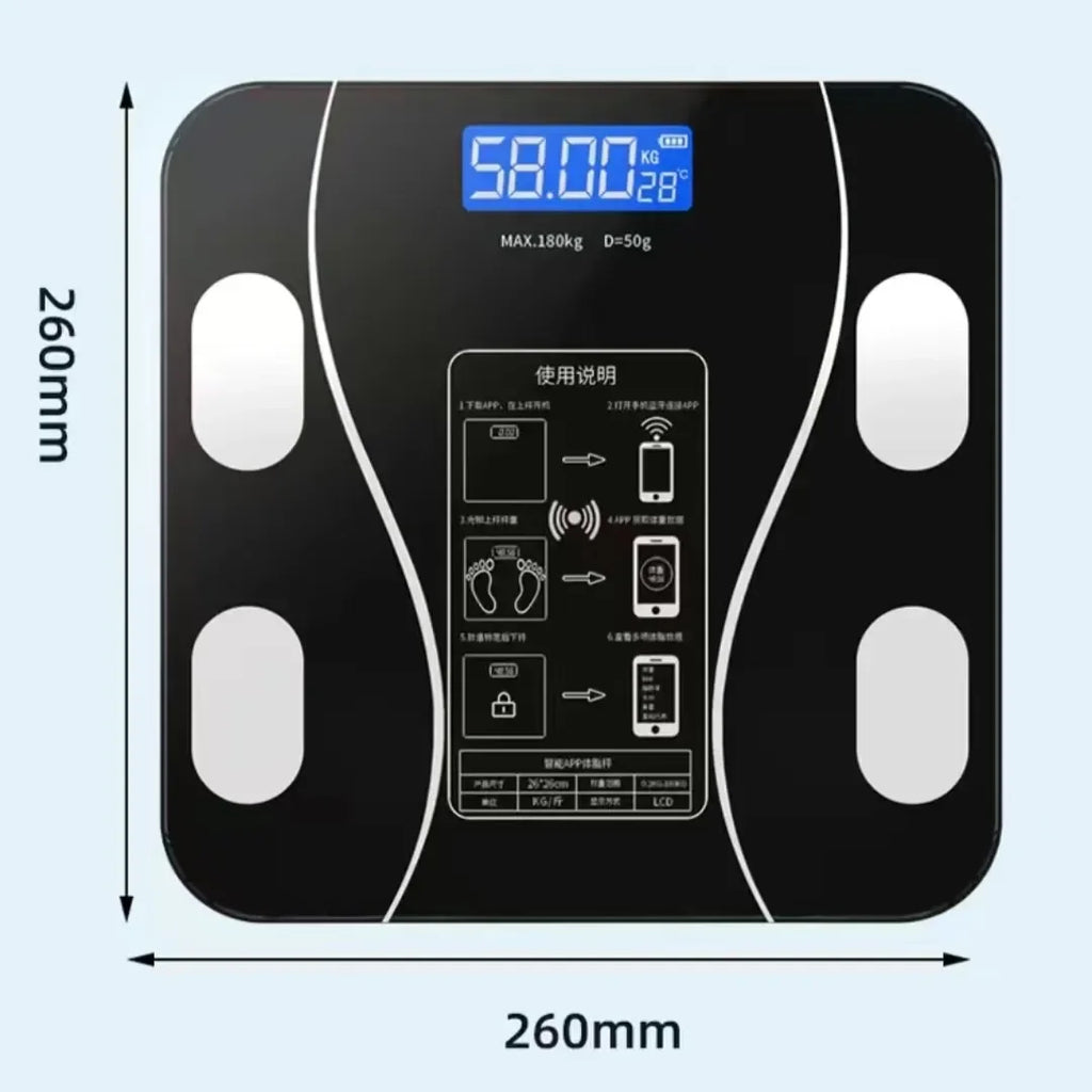 Latest USB Body Fat Scale Smart Accurate Household Fat Scale Adult Weight Scale.
