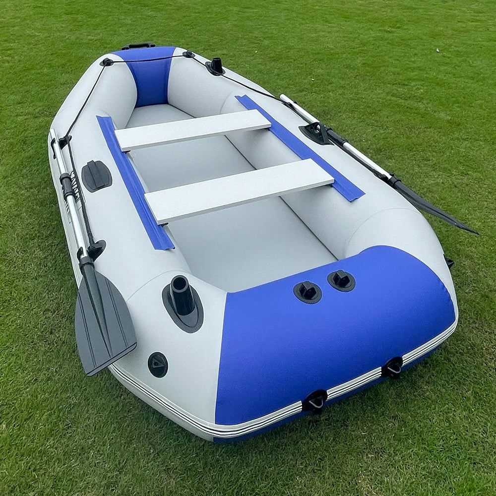7.5ft Inflatable Fishing Kayak 3 Person Rowing Boat.