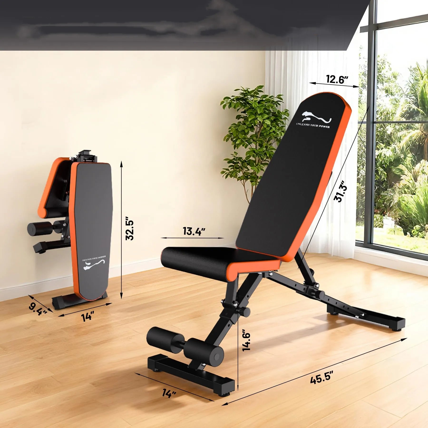 Heavy Duty 1000LB Adjustable FID Weight Bench.