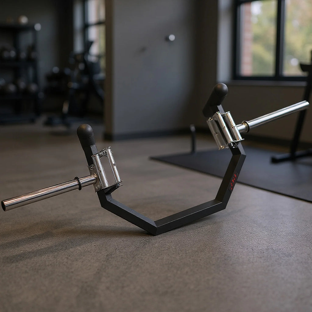 Bar Open Hexagonal Barbell Multi-Function Functional Weight Equipment.