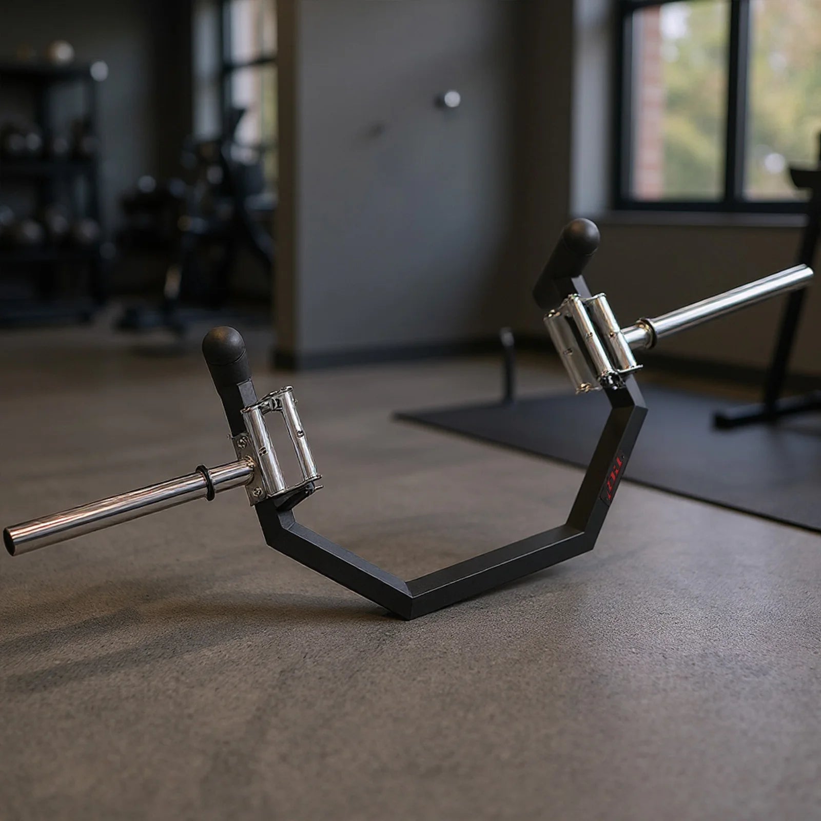 Bar Open Hexagonal Barbell Multi-Function Functional Weight Equipment.