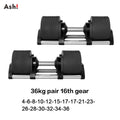 Adjustable Dumbbell Pair 2kg(5lb) or 4kg(9lb).