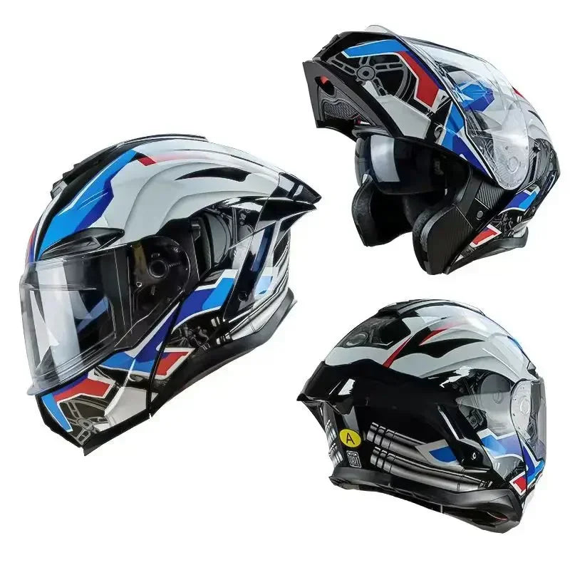 Flip up Motorcycle Helmet With Bluetooth.