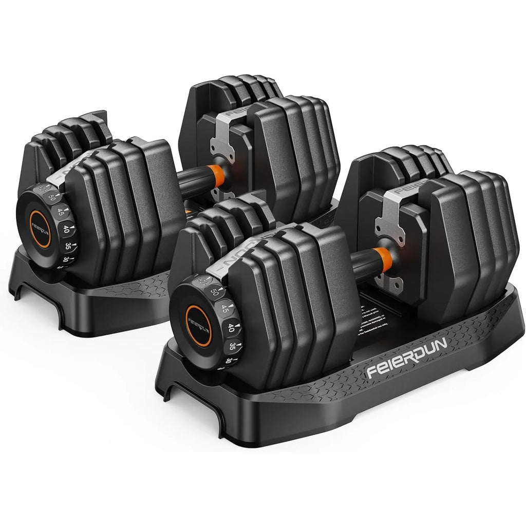Adjustable Dumbbell Set,15-in-1 Weight Set Dumbbells 105lb.