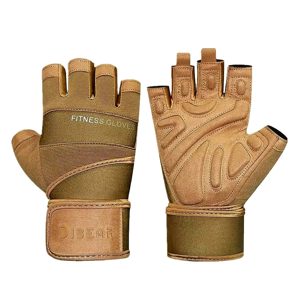 Half Finger Bodybuilding Gym Gloves Weightlifting.