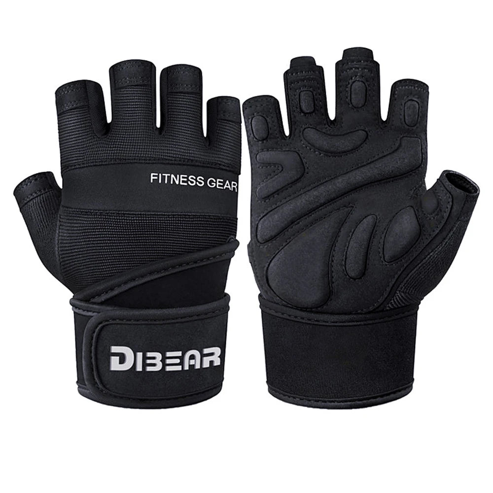 Half Finger Bodybuilding Gym Gloves Weightlifting.
