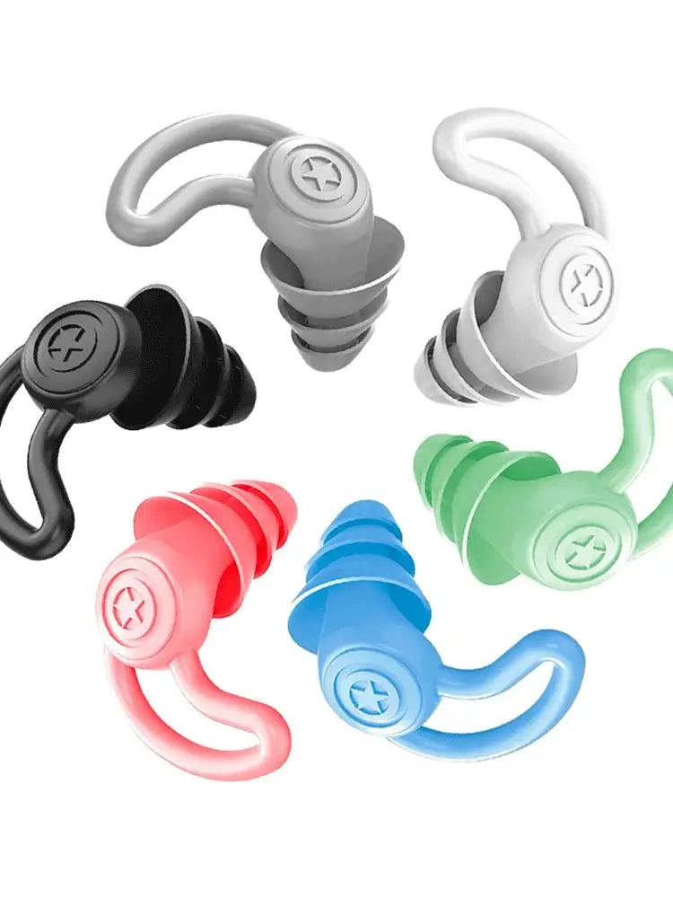 3-Layer Silicone Earplugs for Swimming.