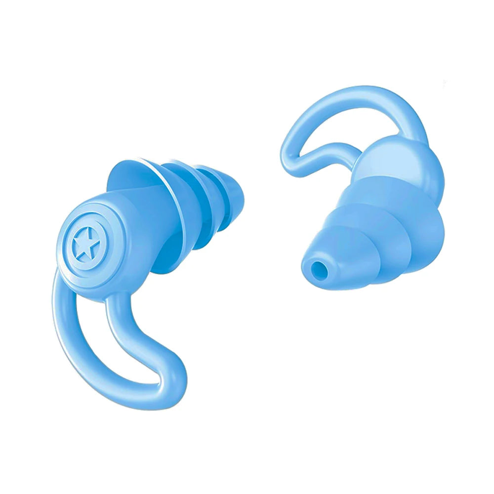 3-Layer Silicone Earplugs for Swimming.