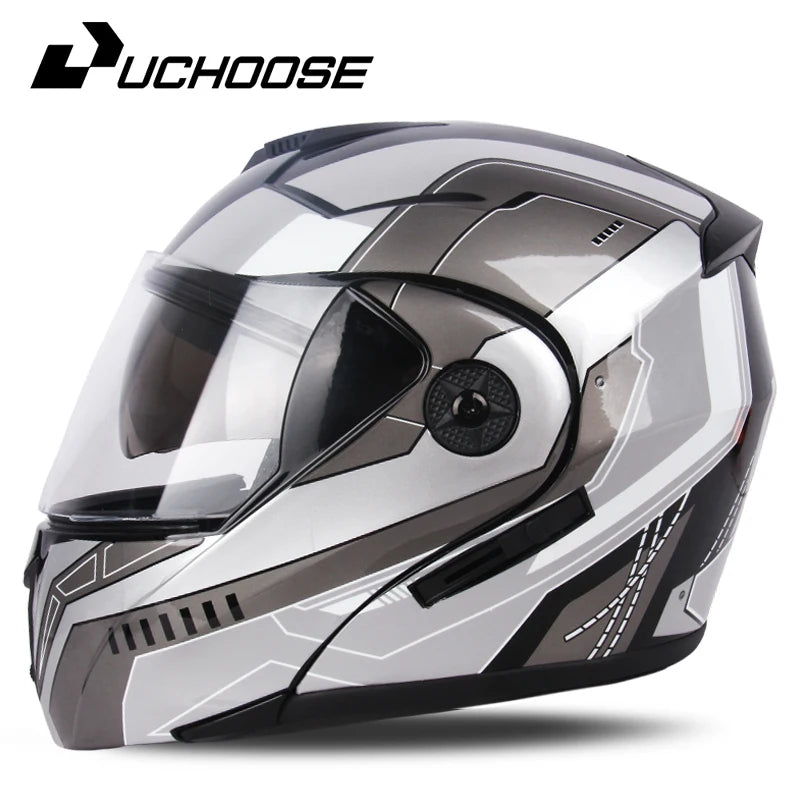 Unisex Racing Motobiker Flip Up Helmets.