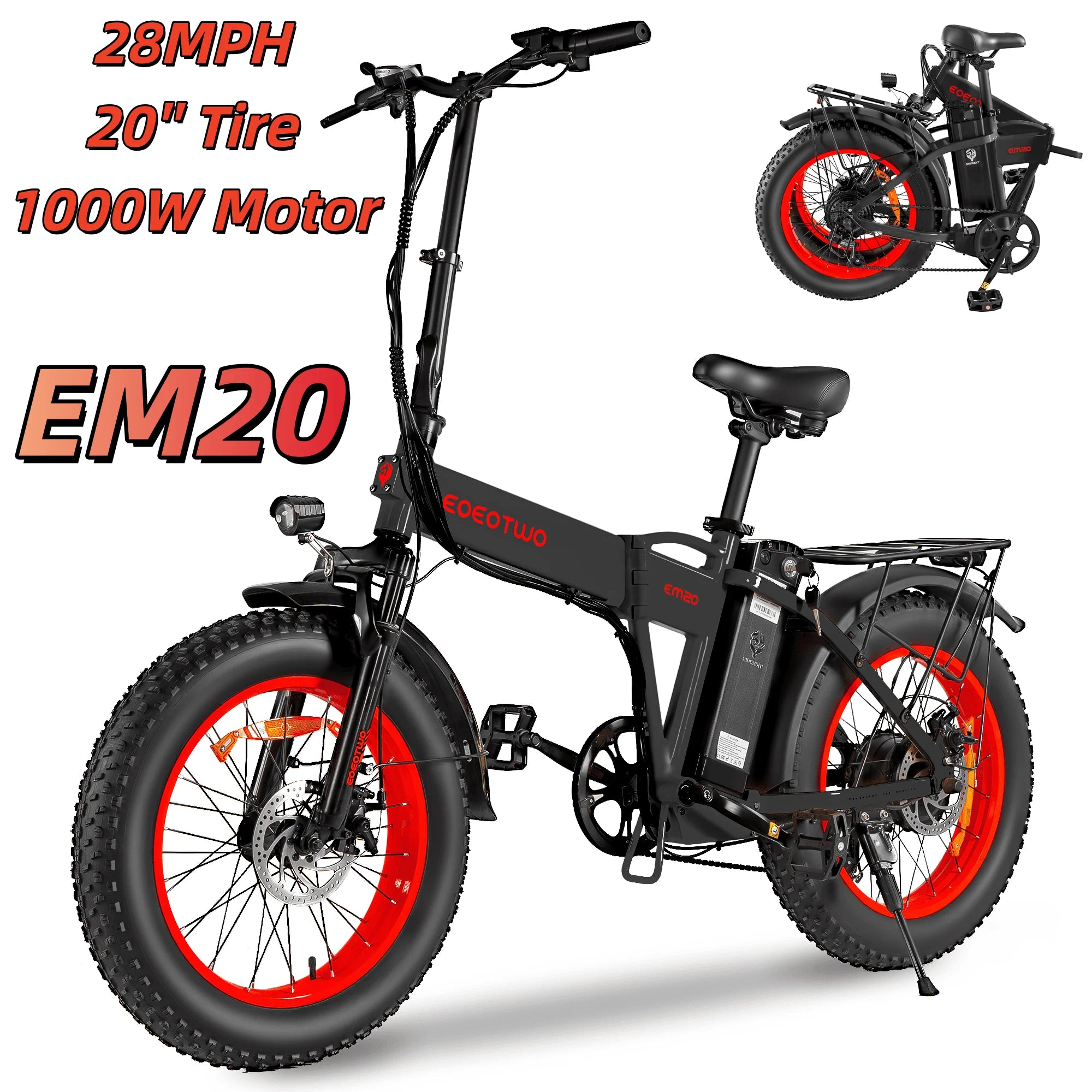 1500W Electric Bike 48V 15Ah Battery 26" 4.0 Fat Tire.