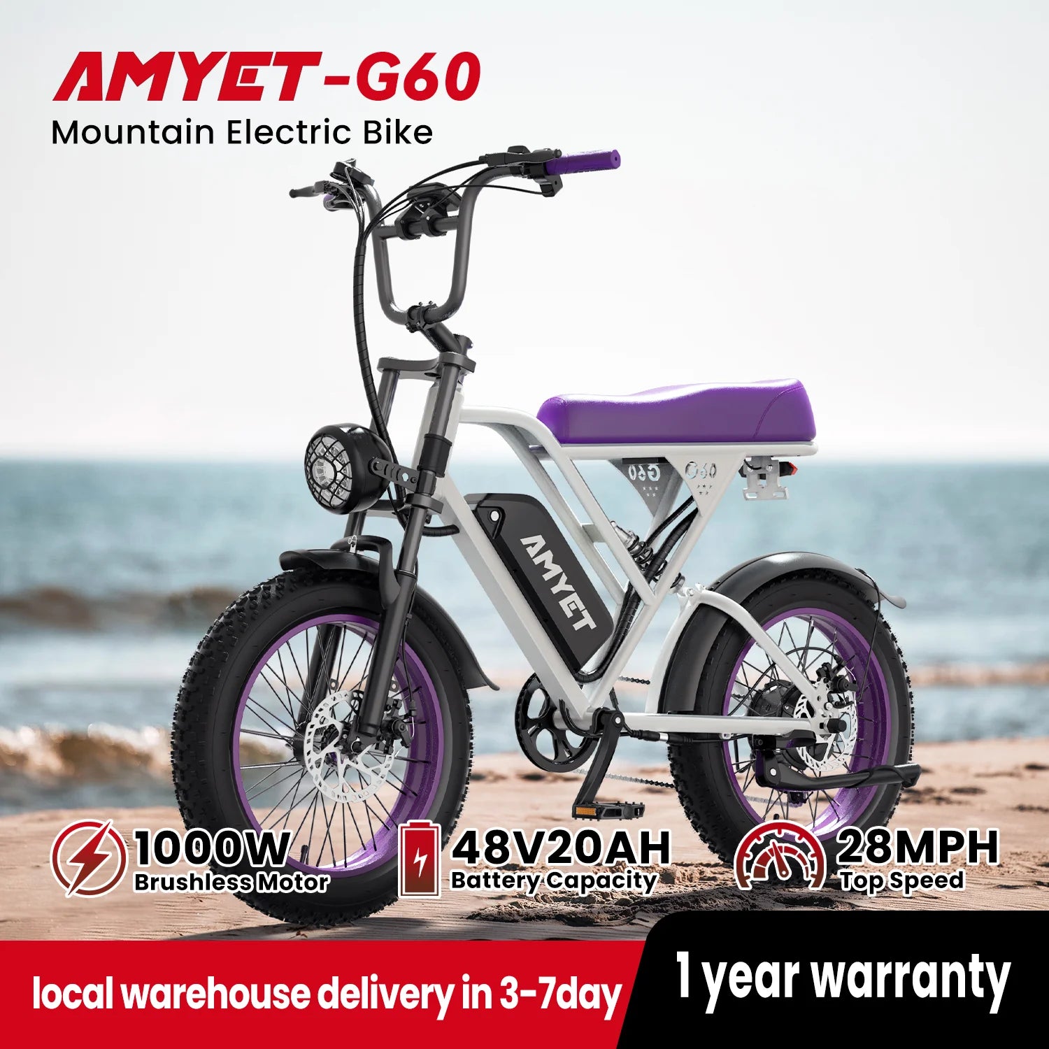 AMYET V9-G60 Adults Electric Bike.