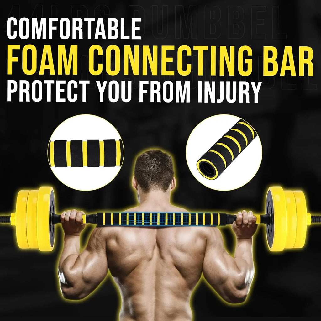 2-In-1 Adjustable Dumbbell Set, 44 Lbs. Dumbbell Weights.