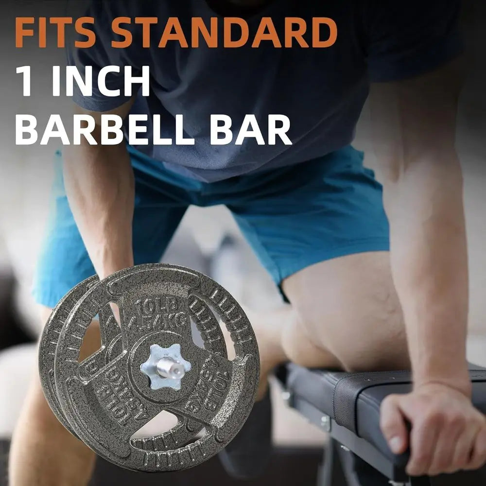 1-Inch Cast Iron Weight Plates.