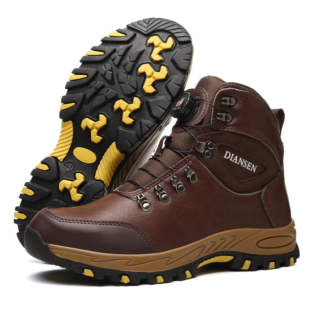 Rotating Button Safety Shoes Men Work Sneakers