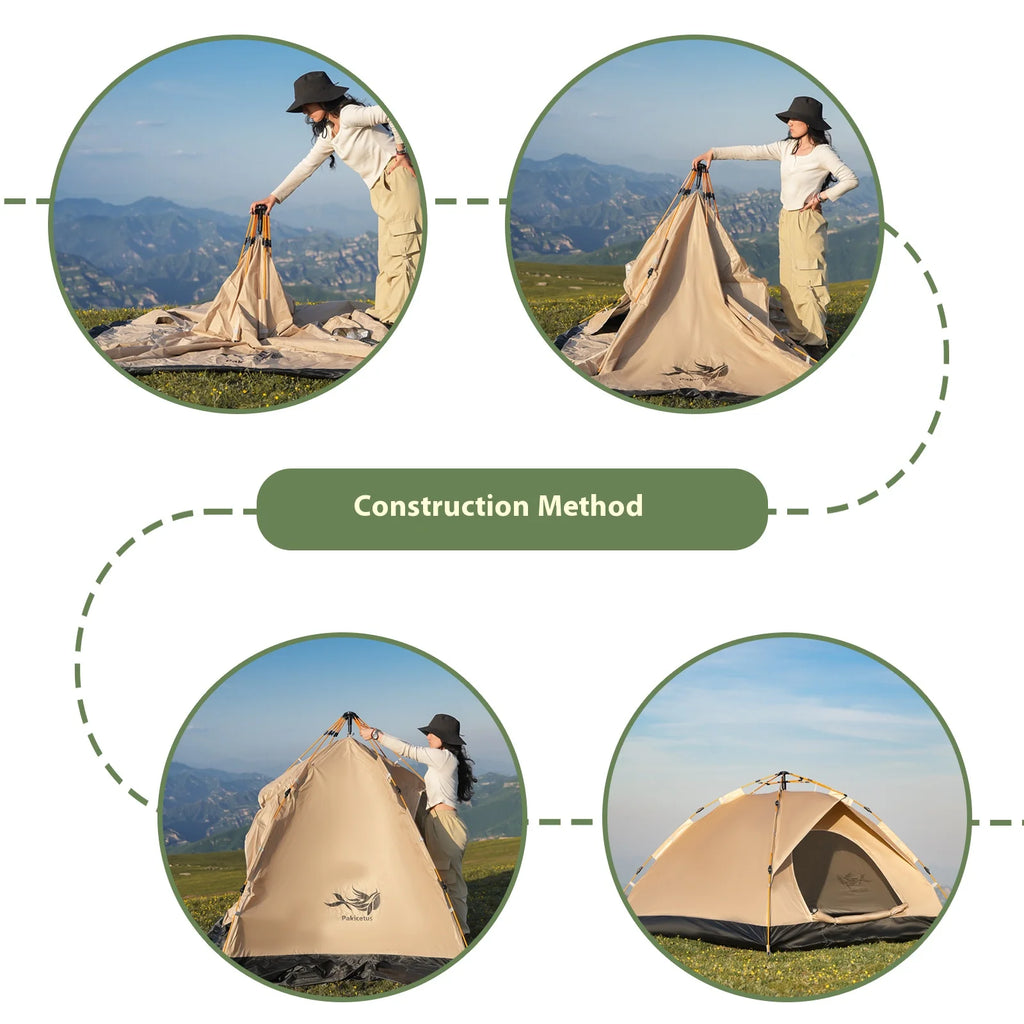 Instant Golden Tent
