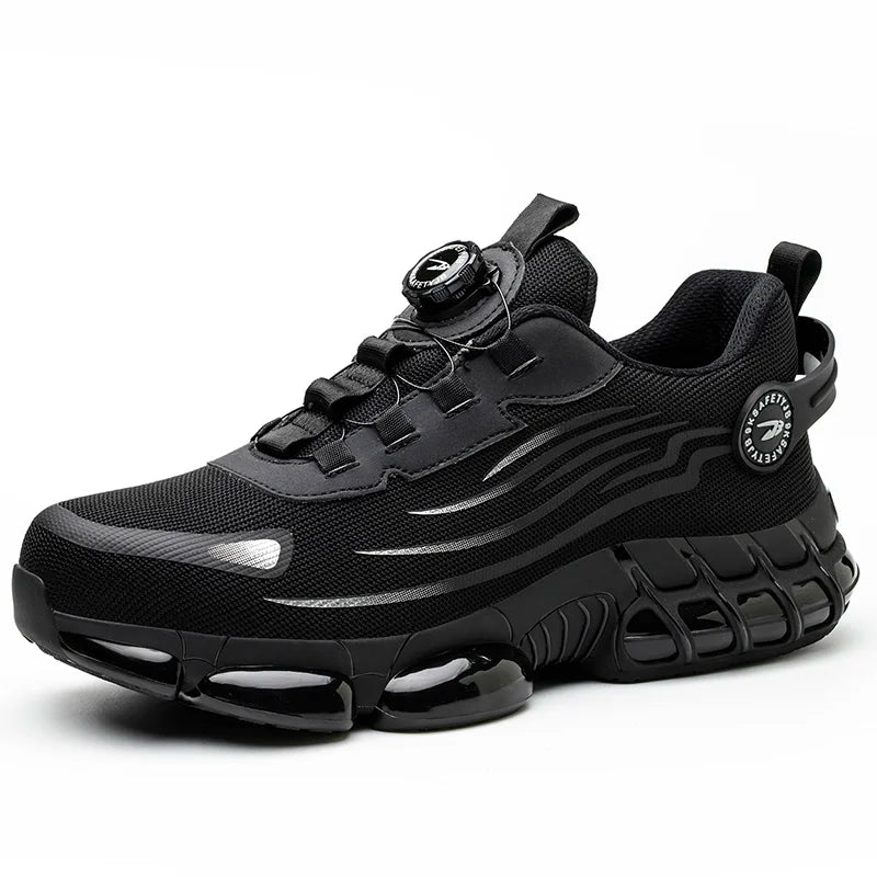 Unisex Rotating Button Safety Shoes Men For Work Sneakers Shoes
