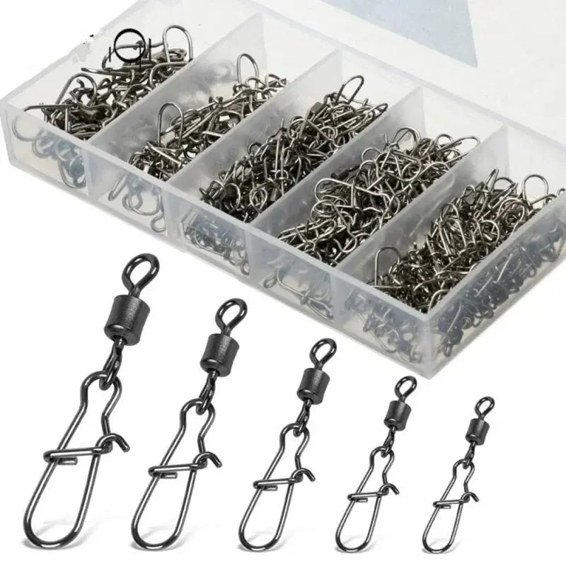 50pc/box Stainless Steel Fishing Connector Pin 4# 6# 8#10#12#.