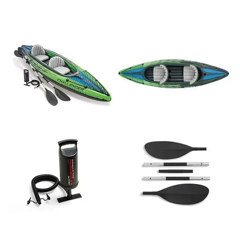2 Persons Inflatable Kayak Fishing Boat.
