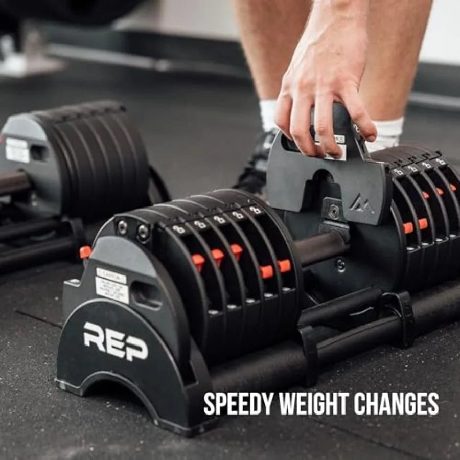 Quickdraw Adjustable Dumbbells for Home Gym.