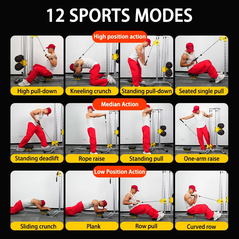 Home Gym LAT Pull Down Machine for Muscle Training