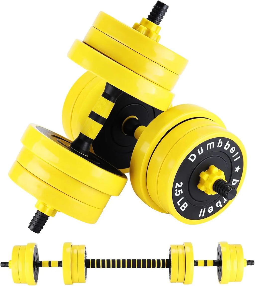 2-In-1 Adjustable Dumbbell Set, 44 Lbs. Dumbbell Weights.
