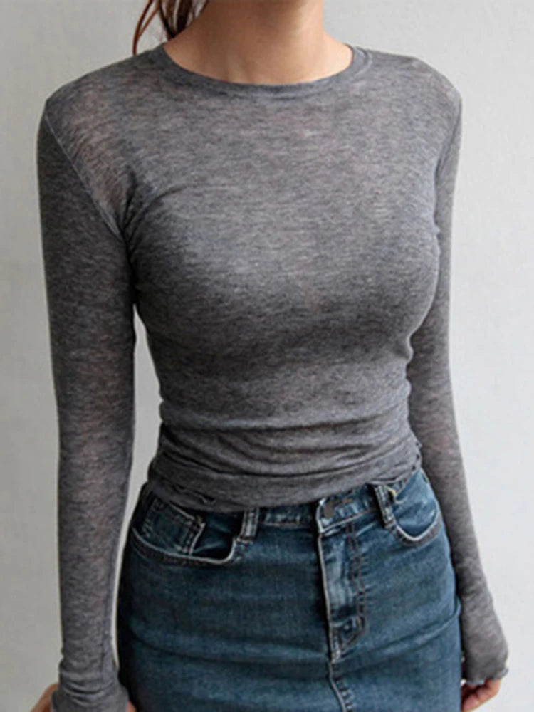 High Quality Plain T Shirt Women Cotton Elastic Basic T-shirts Female Casual Tops