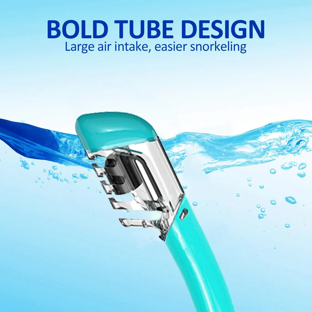 Full Dry Snorkel Easy-Breath Diving Snorkel.