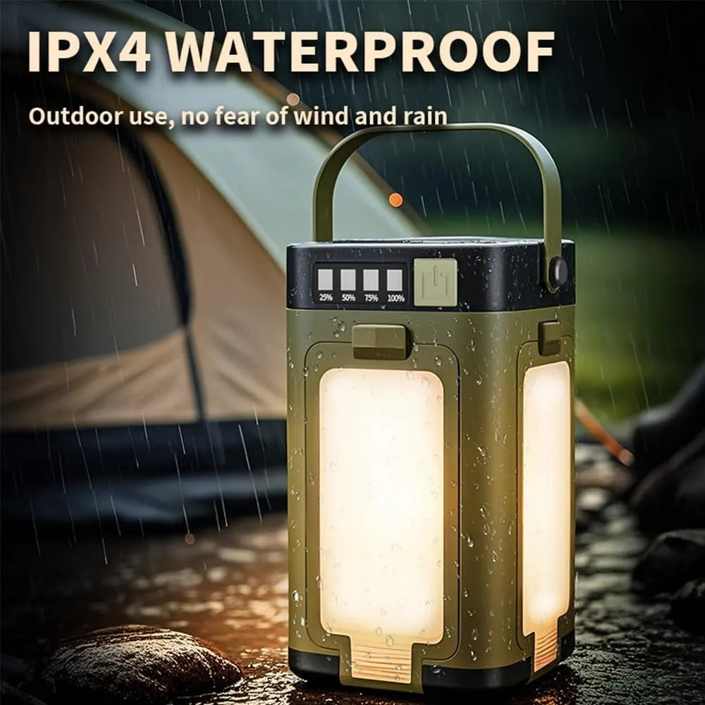 Multifunctional 4-Leaf Foldable Camping Lantern Solar.