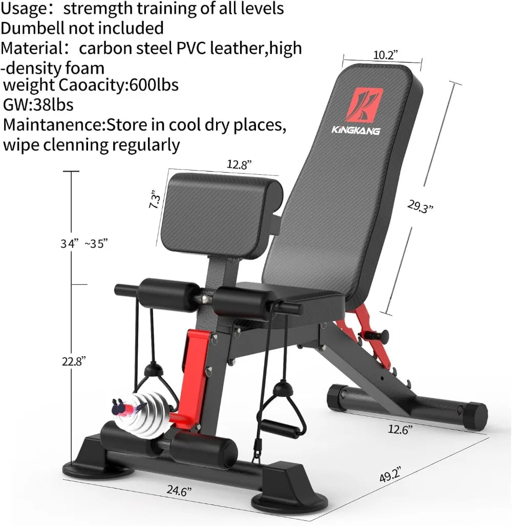 Adjustable Weight Bench 1050 lbs.