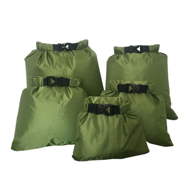 5pcs Waterproof Dry Bag for Camping Drifting Hiking, Swimming and Rafting.