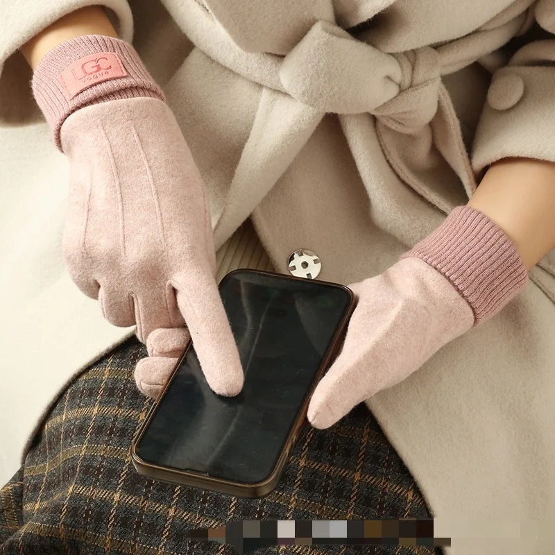 Winter Cashmere Gloves for Women Warm