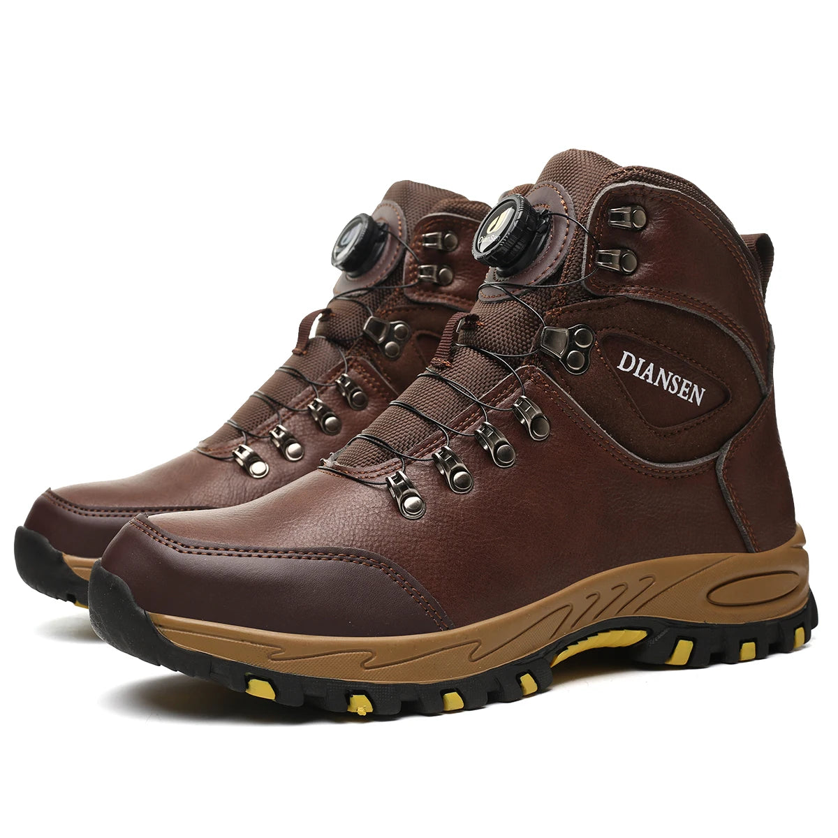 Rotating Button Safety Shoes Men Work Sneakers